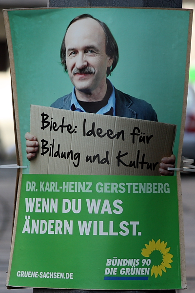 Wahlplakat mit Karl-Heinz Gerstenberg